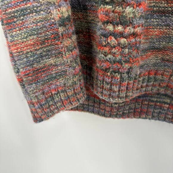 prAna Multicolor Rainbow Knit Crewneck Pullover Sweater // S - Picture 7 of 9
